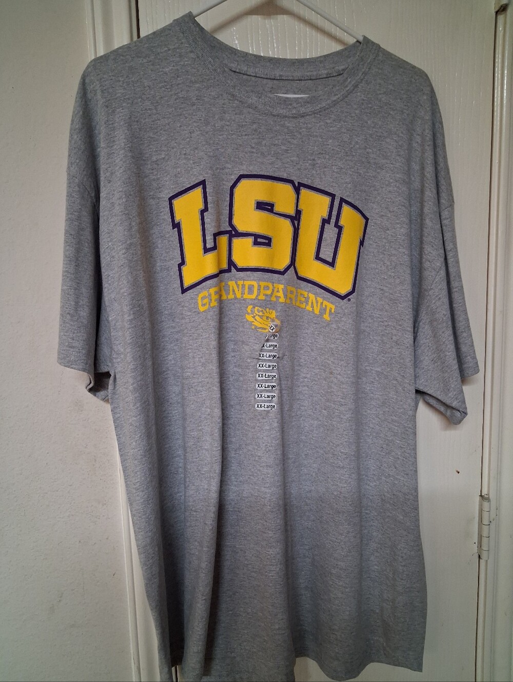 Vintage LSU Tigers Grandparent Gray S/S T-Shirt - Men's 2XL